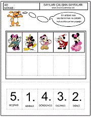 okul öncesi sıralama kavramı eşleştirme çalışmaları